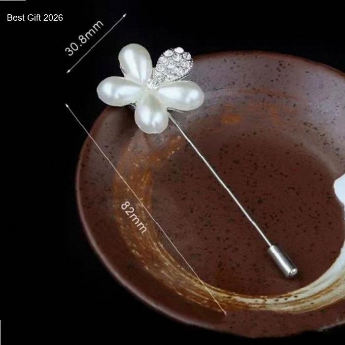 New arrival TUSPIN camelia satu pin mutiara kerang bunga matahari bros | best seller