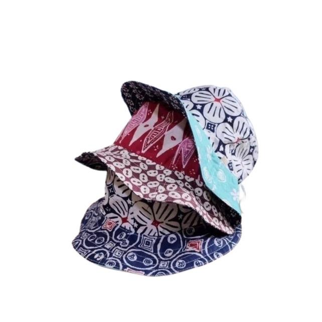 Kone Kone - Batik Bucket Hat bisa dipakai bolak-balik