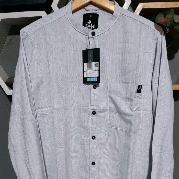 Lois Baju Kemeja Lois Original dengan Kancing Motif Lois Harga Terjangkau Bukan KW Pria