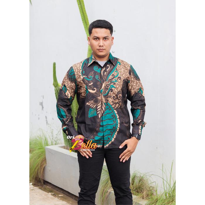 Kemeja Batik Prida Dewasa Lengan Panjang Motif sangkur Premium reguler BBC12