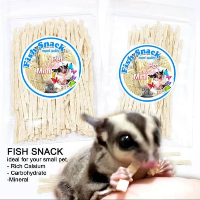 SNACK SUGAR GLIDER fish snack MAKANAN SUGAR GLIDER hamster LANDAK kucing TUPAI
