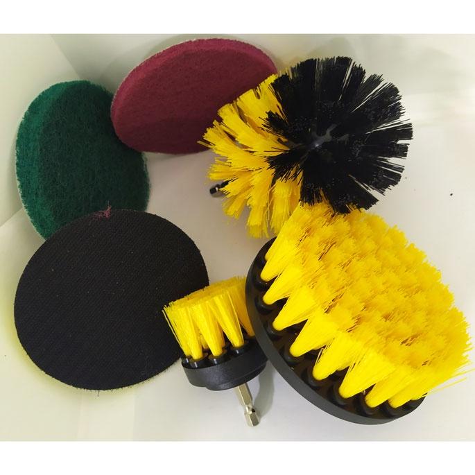 Power Cleaning Brush Head MSHIER Kepala Sikat Bor Elektrik 6 PCS