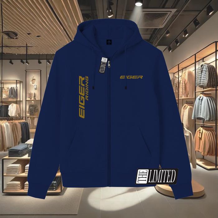 COD !!! Jaket resleting Eiger Riding kirka gold premium quality - jaket sweater hoodie pria dan wani