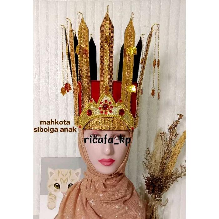 MAHKOTA ADAT SIBOLGA PEREMPUAN_mahkota tari kreasi_mahkota karnaval_aksesoris karnaval