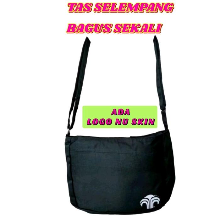Nu Skin Tas Selempang Hitam dengan Logo Nu Skin Tas Selempang Bagus Sekali