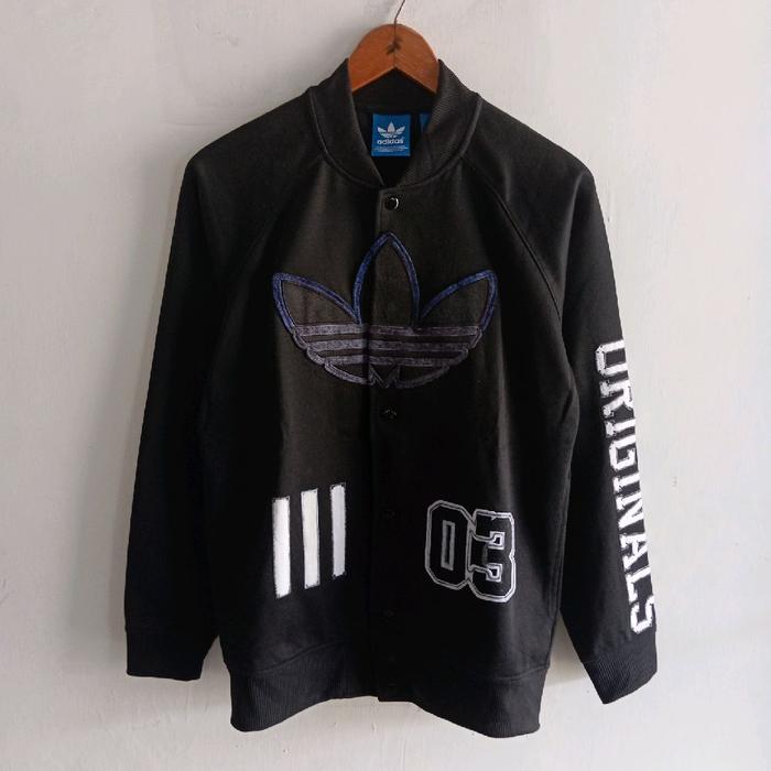 jaket varsity tracktop Adidas trefoil