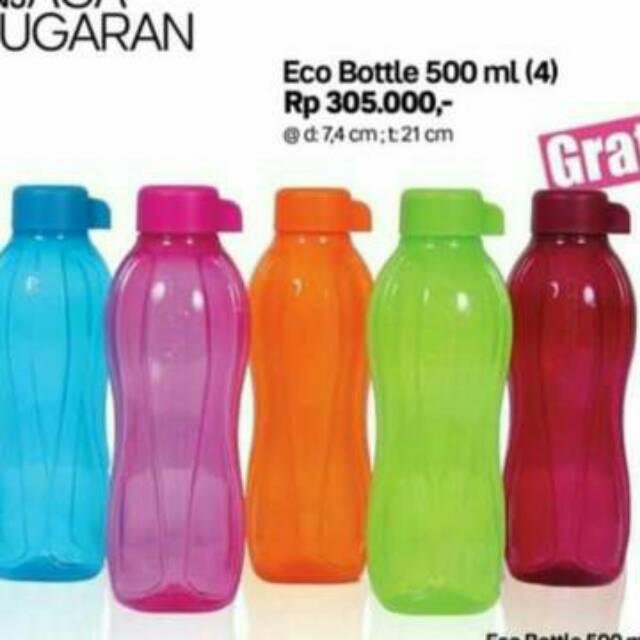 READY Eco 500ml ulir 1pcs botol tupperware