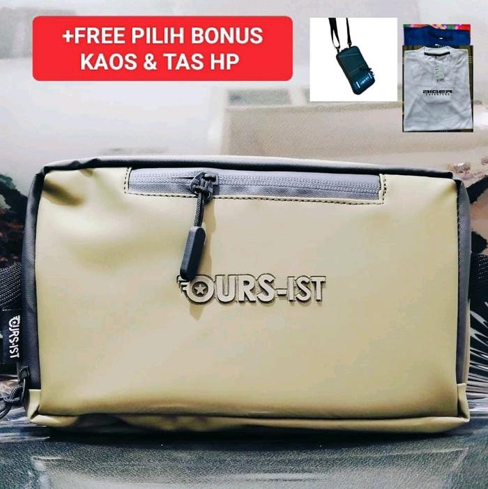 Tas selempang DOUBLE SLETING PREMIUM WATERPROOF PREMIUM multifungsi Hand bag sling bag pouch bag Han