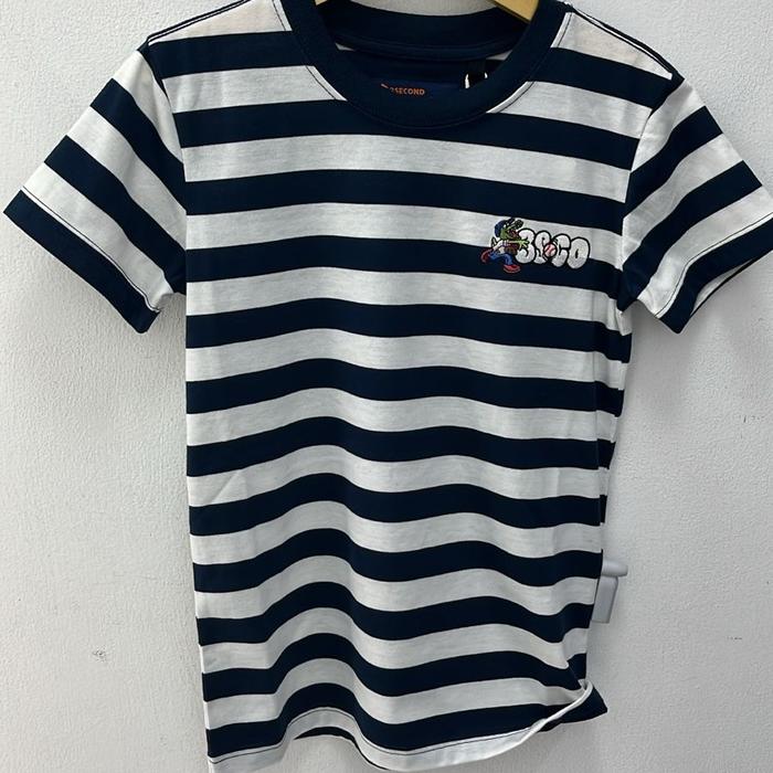 3Second Kids Boy's Collar T-Shirt Short Sleeve Regular Fit Stripe Tee Kaito HP 09052612