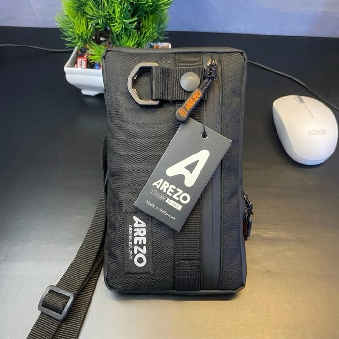 Arezo Tas Hanging Wallet Waterproof Tas Slempang Pria Tas Anti Air Tas Waistbag  Hp Selempang Pria H