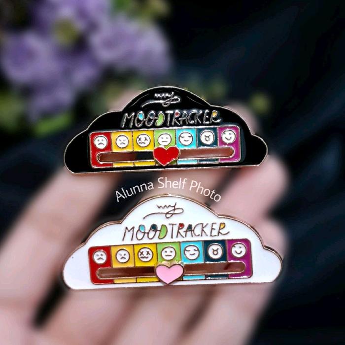 Pin Enamel Mood Tracker Cloud Awan | Bros Aksesoris