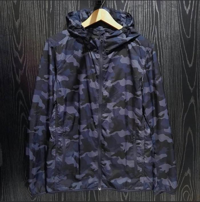 Jacket Running Uniqlo Camo - Outdoor lightweight ultralight sport sepeda