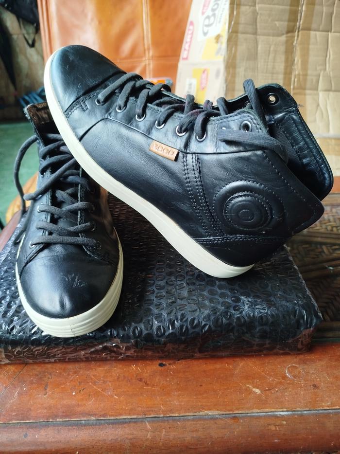 Ecco Soft 7 High Top Black Leather Women’s Ankle Boots UK4 Fantastic Condition