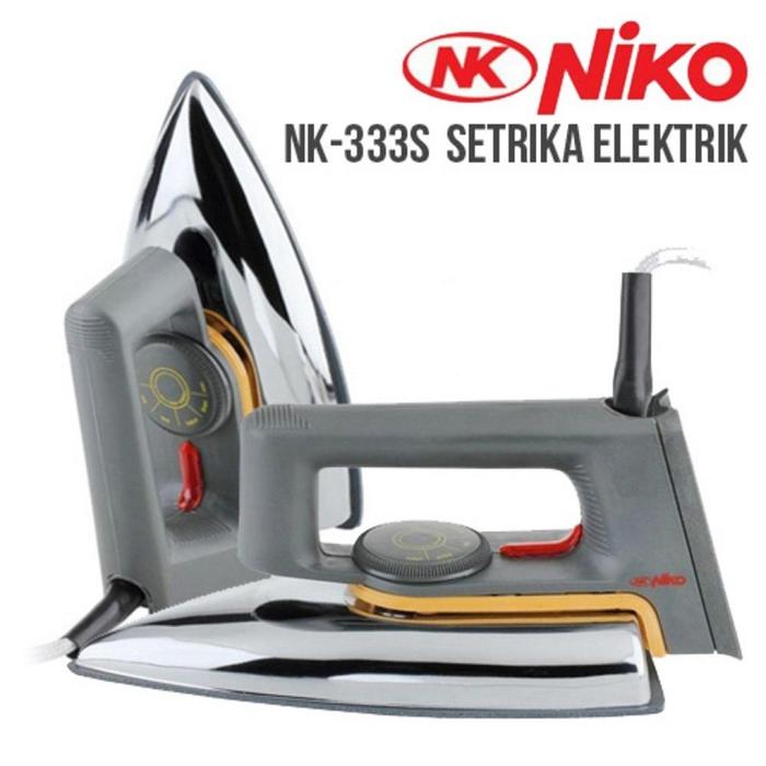 Setrika Listrik NIKO NK 333S Dry Iron Gosokan Pakaian Anti Lengket