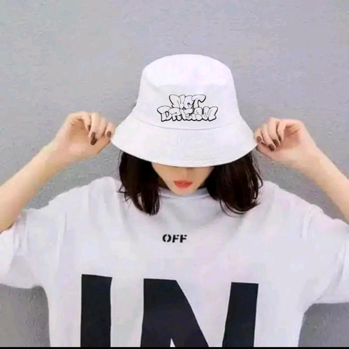 Topi bordir kpop korean nct dream bucket hat Nct