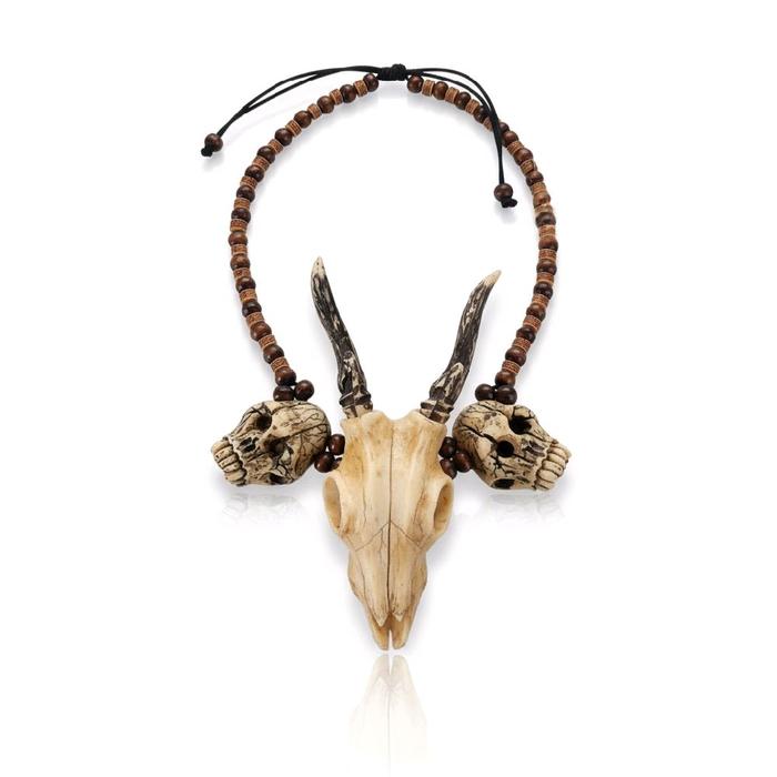 Kalung Tribal Tengkorak & Kepala Rusa