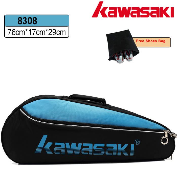 Kawasaki Tenis Tas Bulutangkis Raket Ransel 3-6 Badminton Raqueta