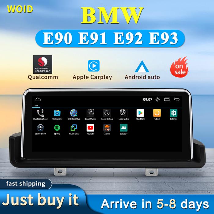 Woid Qualcomm Snapdragon 8G 64G Android Auto Carplay Bmw_3 Series E90 E91 E92 E93 Car Video Player S