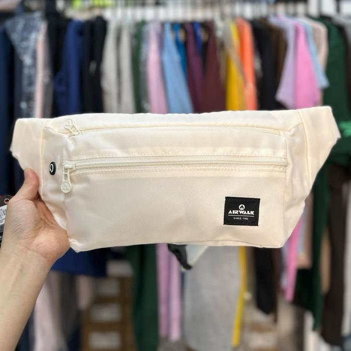 TAS SELEMPANG BAG UNISEX SLING BAG AIRWALK CRAIN WAIST BAG AIWWB241013 WHITE ORIGINAL