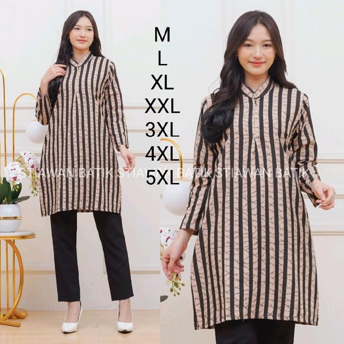 kemeja lurik tunik lurik  jumbo Batik Katun Nyaman Motif