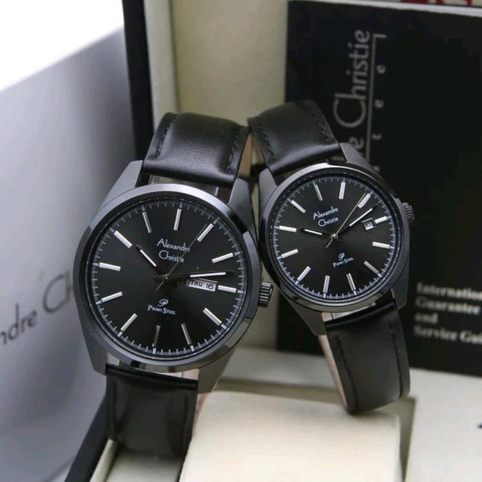 [DUNIA ARLOJI PONTIANAK] jam kulit cowok/cewek Alexander Christie AC 1025 ME /LD Analog Bisnis Kemew