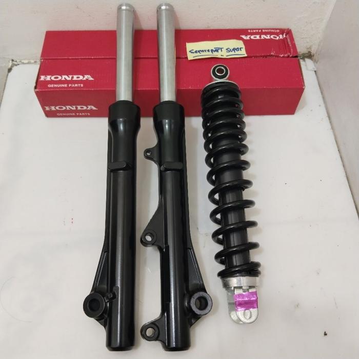 AS SHOCK TABUNG DEPAN + SHOCKBREAKER BELAKANG KZL BEAT FI BEAT FI SCOOPY SPACY VARIO 110 FI ORI SESU