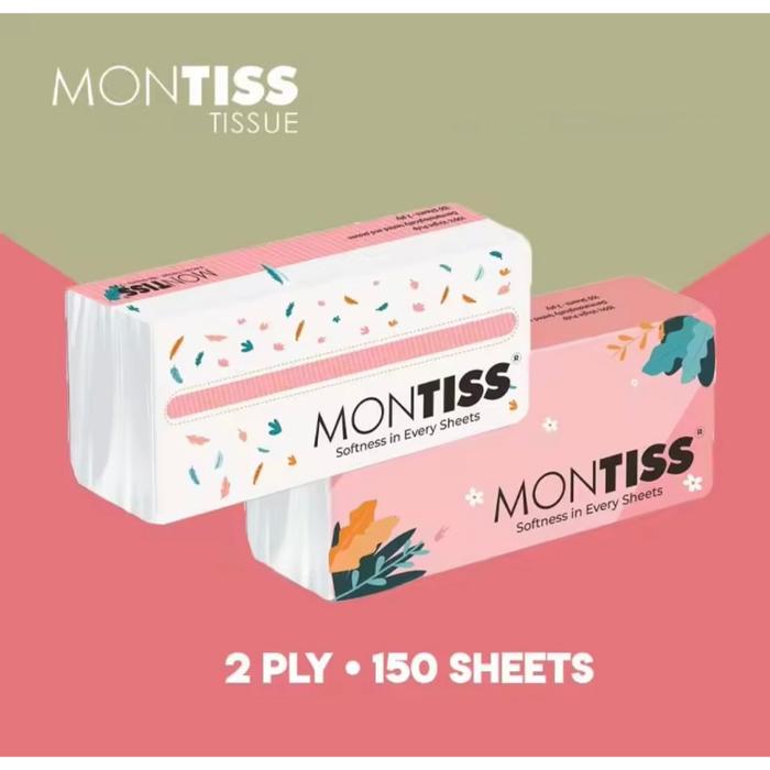 Montiss Facial Tissue 150 Sheets [6 Pack]