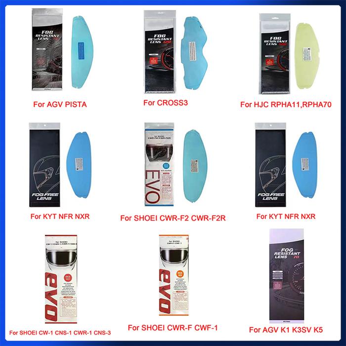 Anti Fog Film For AGV For HJC For KYT For SHOEI For R50s Helmets