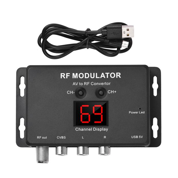 M60 RF Modulator AV to RF Converter Flexibility in setting TV format