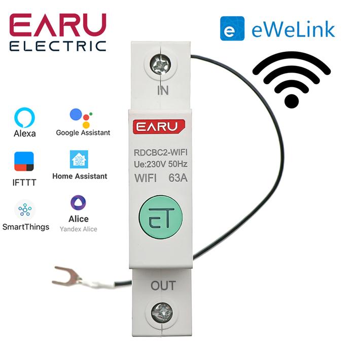 1P Din Rail WIFI Smart Energy Meter Power Consumption kWh Meter