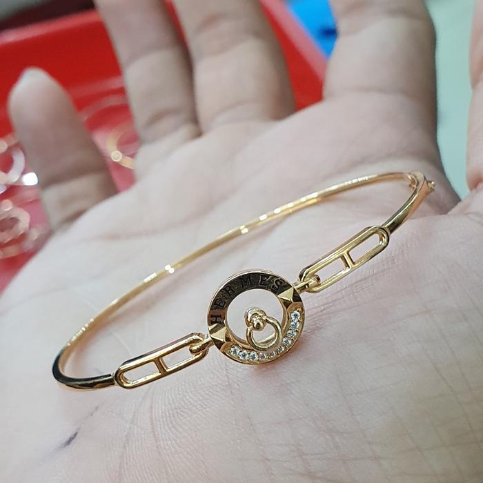 Gelang Bangle Herm* Simple Emas