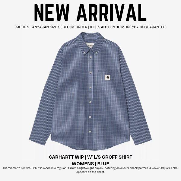 Carhartt WIP Groff Shirt Kemeja Wanita Lengan Panjang Original 100%