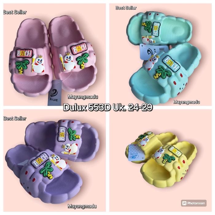 Sandal Anak Karet Cewek Slop Dulux 553D Uk. 24-29