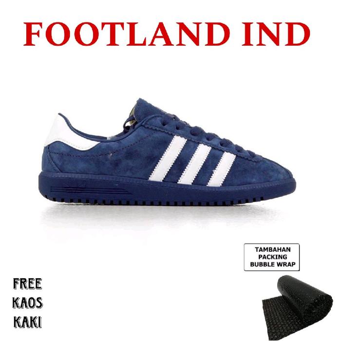 SEPATU SNEAKERS ADIDAS PRIA BERMUDA NAVY WHITE 100% ORIGINAL BNIB