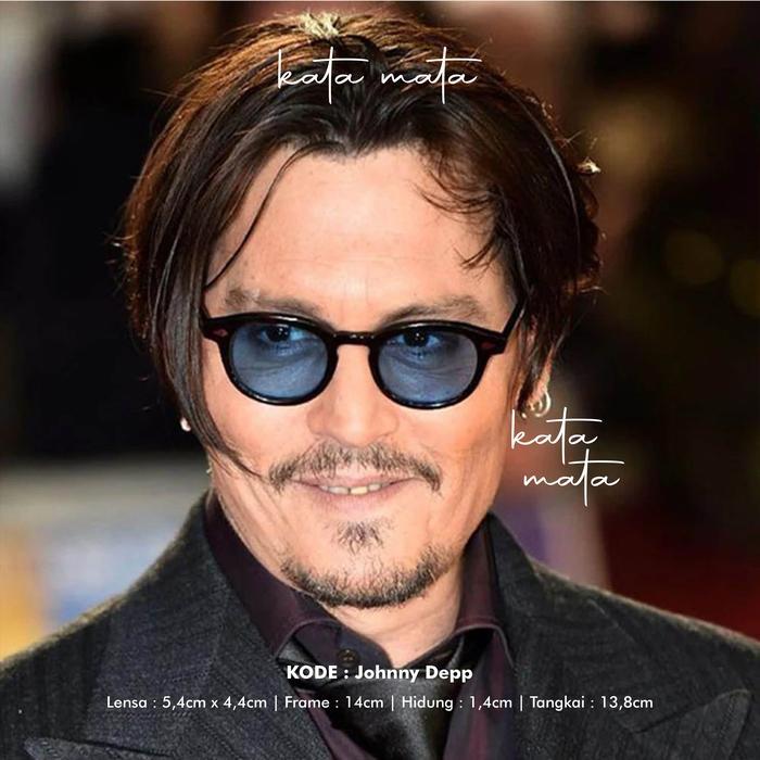 BEST Kacamata Johnny Depp Retro Klasik Uv400