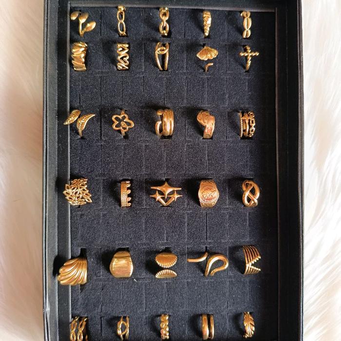 Perhiasan Cincin emas 22 Elegan
