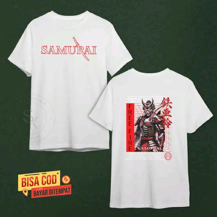Kaos anak karakter ROBOT SAMURAI gratis tulis nama bisa cod