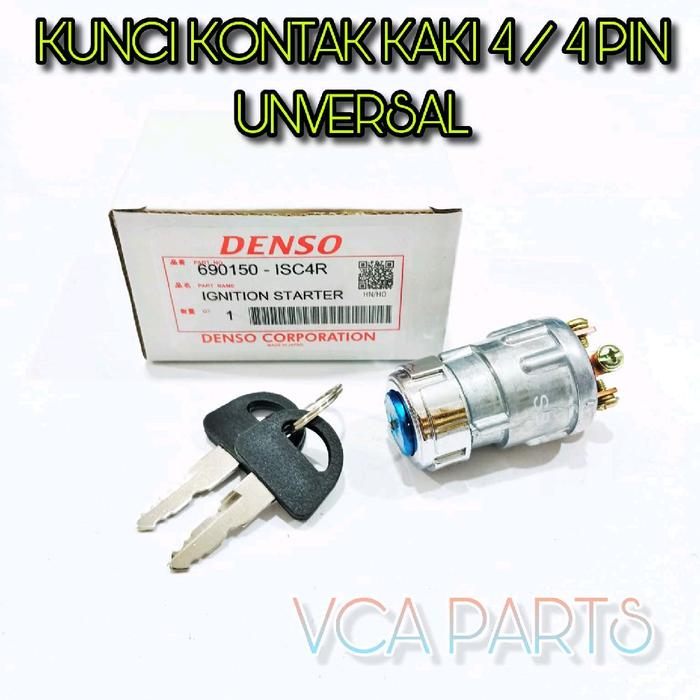 KUNCI KONTAK KAKI 4 / 4 PIN UNIVERSAL BUAT MOBIL MOTOR MESIN GENSET FORKLIFT