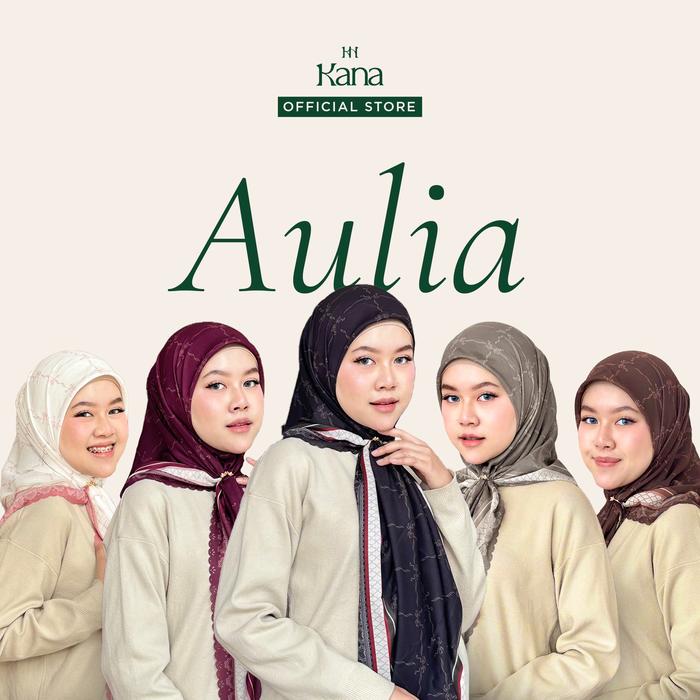 Aulia Scarf - Kana Scarves | Hijab Segi Empat Voal Premium Lembut Nyaman Casual Muslim Printing 120x