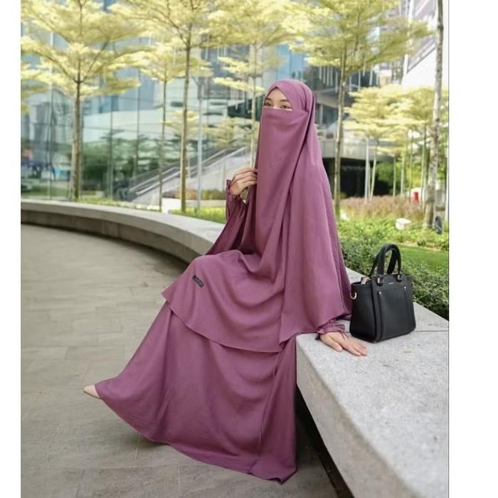 Khanti Fk Set / Gamis Set Fk Murah / French Khimar