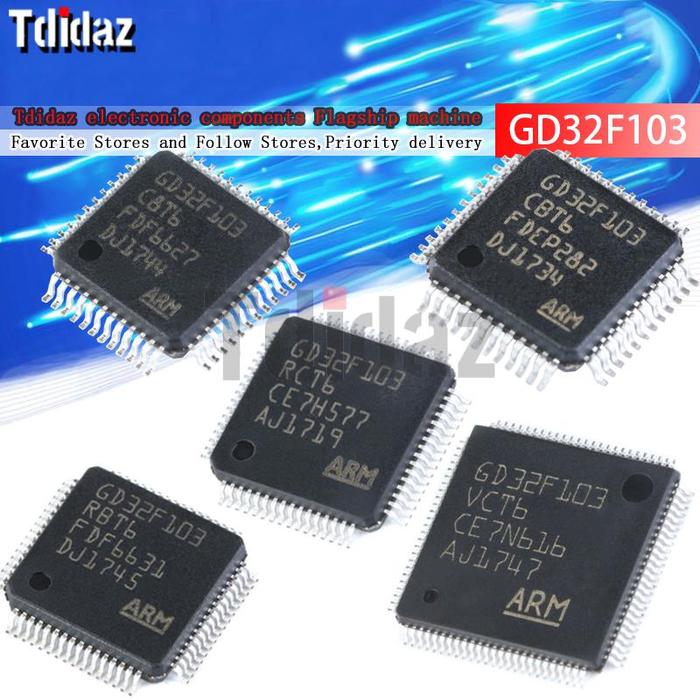 1PCS GD32F103VCT6 LQFP-100 GD32F103RBT6 GD32F103RCT6 GD32F103C8T6