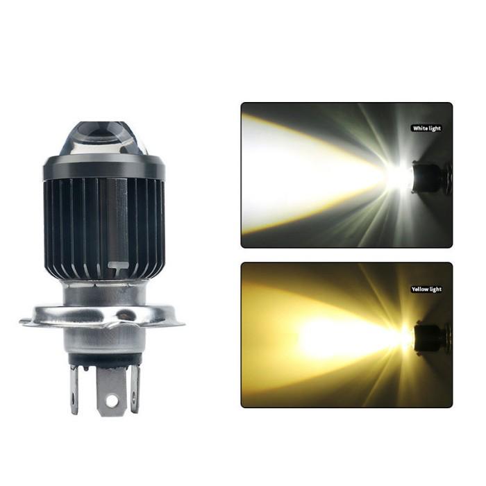 Bohlam Led H4 BA10D Laser Hi/Loo 18 Watt Bulb H4 Laser Led