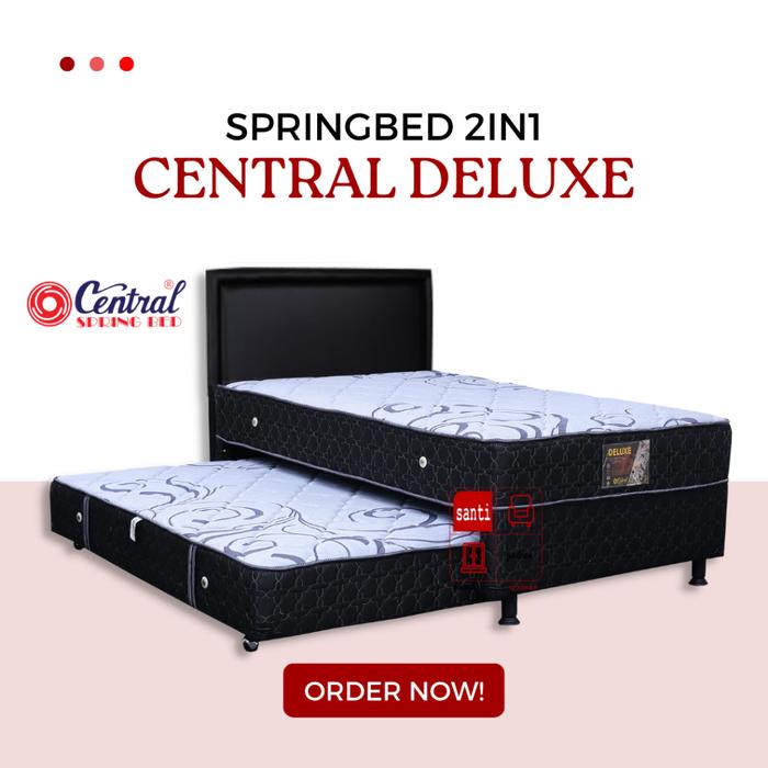 NEW PRODUK Kasur Springbed Central Deluxe 2 in 1 set 120 x 200