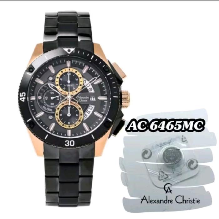 6465MC battrai jam tangan Alexandre Christie battrai pengganti battrai jam original