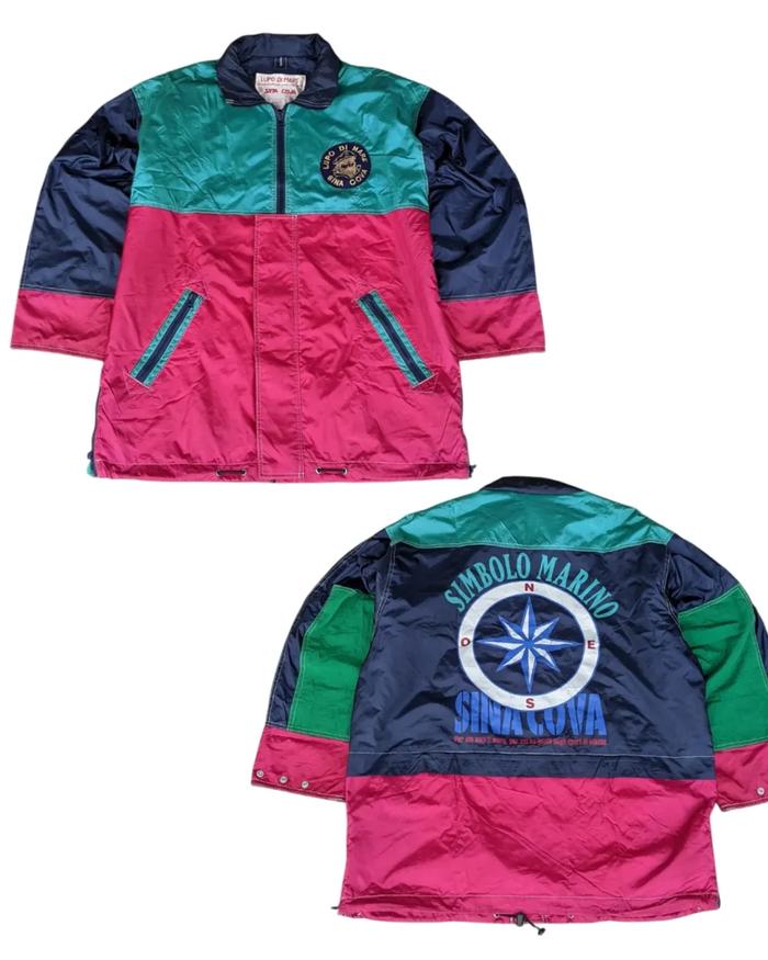 Jaket Pria Jaket Vintage Pria LUPO DI MARE SINA COVA Multicolor Size XXL