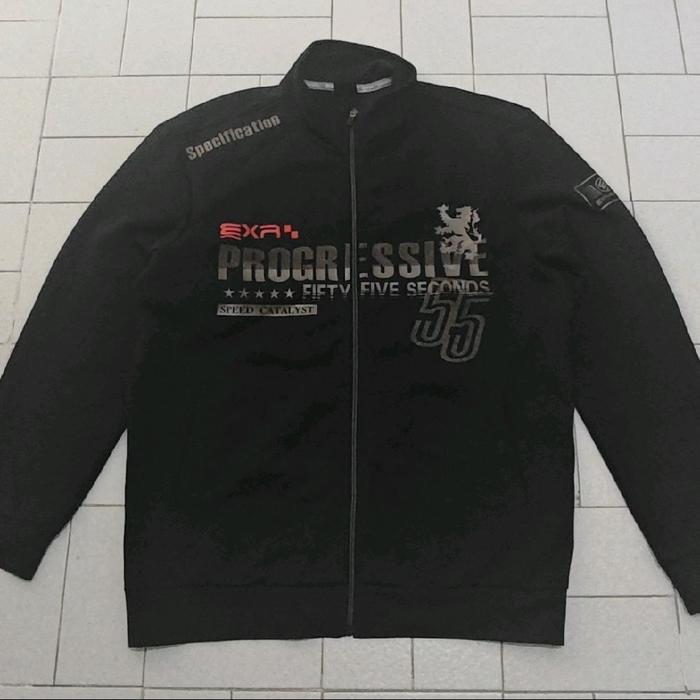 Jaket Sport Tracktop Motoran EXR Hitam