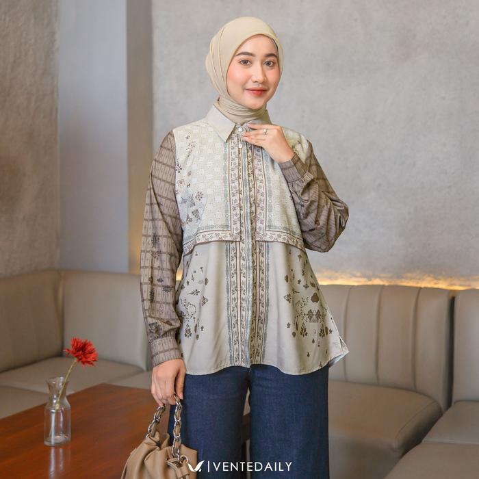 Kania Tunik Atasan Wanita Kekinian Jumbo Elegan Mewah by Ventedaily