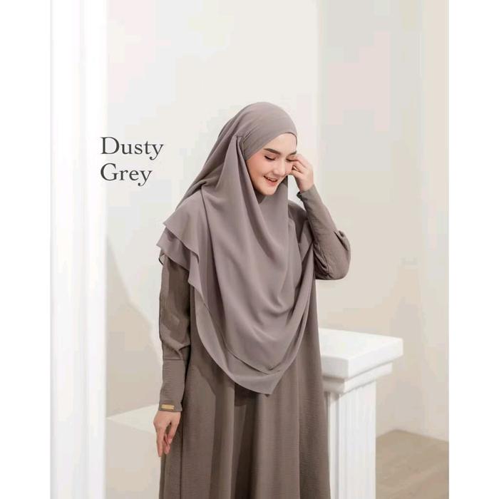 Hijab Syar'i Kerudung Bergo Instan Khimar Cadar Muslim Ceruty Bebydoll 2 Layer