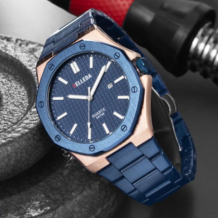 DISKON JAM TANGAN BELLEDA 9588 Rantai  Jam Tangan Pria Stainlees Steel Water Proof Watches