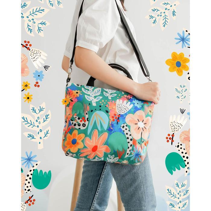 TERPERCAYA Sovlo Kylie Sling Bag - Tas Selempang Wanita Multifungsi / Tote Totebag Canvas- Tas Kanva